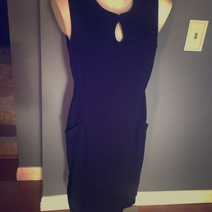 Navy Blue Lands End dress with pockets